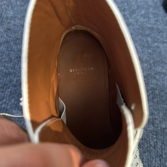 Givenchy White leather Ankle Boots with Buckle Straps EUC - Picture 3 of 5